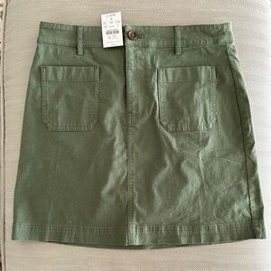 J. Crew Forest Green Mini Skirt